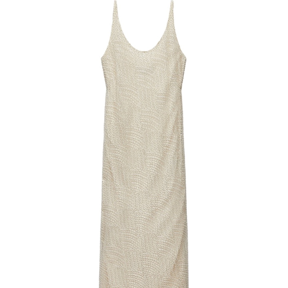 Zara white sequin dress